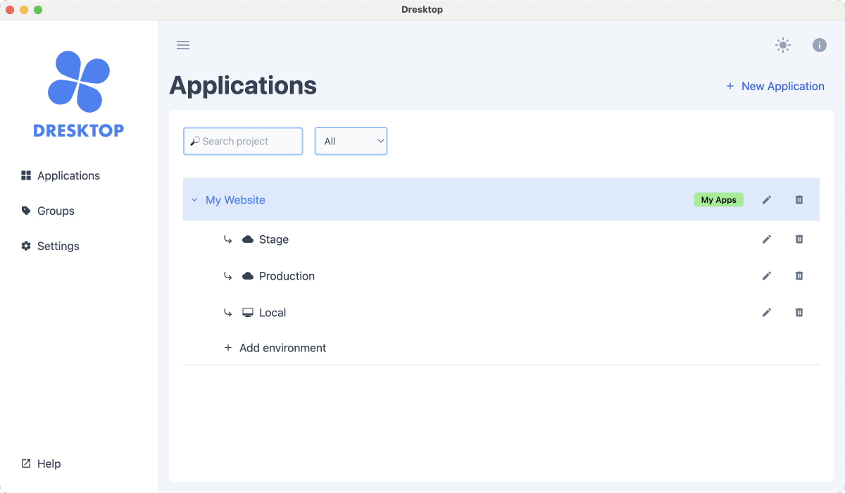 List of Applications